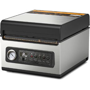 Wevac 10 inch Chamber Vacuum Sealer, CV10 Pro, ideal for liquid or juicy food including Fresh Meats, Soups, Sauces and Marinades. Compact design, Visible vacuum degree, Heavy duty, Professional sealing width, Commercial machine