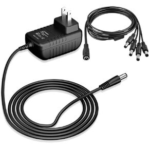 AC/DC 4.5V Power Adapter 4 Output Heads Compatible with Lemax Lighted Accessory 74707 74295 84428 44242 94565 94566 94527 94563 94564 44241 64517 74269 74274 for Christmas Lighting Decoration