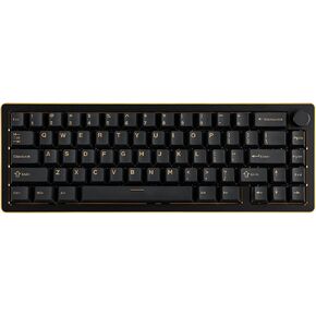 EPOMAKER Tide65 Upgraded QMK/VIA Wireless Gaming Keyboard, 65% Aluminum Mechanical Keyboard, Programmable Creamy Keyboard with FR4 Plate, Bluetooth/2.4Ghz/USB-C, RGB Backlit (Black)
