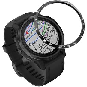 REYDA Stainless Steel Watch Bezel, Compatible with Garmin Fenix 6S/6S Pro, Metal Watch Accessory, Scratch Resistant Protection, 1.2 inches, RYD00248