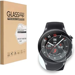 [2 Pack] Screen Protector Designed for OnePlus Watch 2, High Definition Tempered Film, 9H Hardness, Anti-scratch, Touch Sensitive, Drop-protection