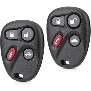 Car Key Fob Replacement for Cadillac CTS Remote Key Fob Fit for Cadillac CTS 2003 2004 2005 2006 2007 Cadillac CTS Keyless Entry Remote Fob L2C0005T , 12223132 , 12223134 (Pack of 2)