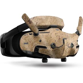 Glossy Glitter Drone Skin Compatible with DJI Goggles 3 - Cork - Premium 3M Vinyl Protective Wrap Decal Cover - Easy to Apply | Crafted in The USA by MightySkins