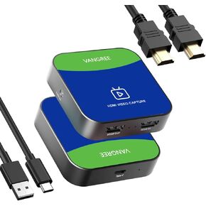 Capture Card for Nintendo Switch, 4K Audio Video Capture Card, USB C 3.0 1080P 60FPS HDMI Recorder for Gaming/Live Streaming/Video Conference, Works for Nintendo Switch/PS5/Xbox/OBS/Camera/PC