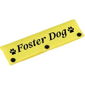 Funny Dog Leash Sleeve Foster Dog Dog Leash Wrap Sleeve Alert Tag Pet Birthday Gift (Foster Dog-YE Sleeve)