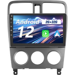 Android 12 Car Radio Stereo for Subaru Forester 2002-2007 Wireless CarPlay Android Auto with Bluetooth GPS Navigation