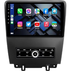 4+32G Car Radio Stereo for Ford Mustang 2010 2011 2012 2013 2014: 10.1inch Replacement - Android 5G WiFi Wireless CarPlay Android Auto - with GPS Navigation Upgrade(RDS High-Fidelity Sound) Head Unit