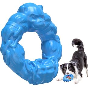 Dog Chew Toys for Aggressive Chewers Medium Small Dogs, Indestructible Non-Toxic Natural Rubber Tough Ring Chew Toys for Puppy Dog Teething Toys and Teeth Cleaning (ring01)