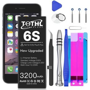 for iPhone 6S Battery (3200mAh)(2024 New Version) Li-ion Batteria for A1634/A1687/A1699 Battery Replacement with Professional Repair Tools Kits