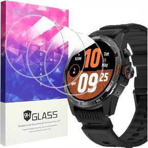Compatible for Ticwatch Atlas Screen Protector, [3 Pack] 9H Tempered Glass Screen Protector Film Compatible for Ticwatch Atlas Smartwatch (3 Pack)