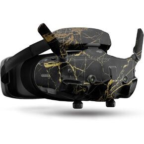 Drone Skin Compatible with DJI Goggles 3 - Black Gold Marble - Premium 3M Vinyl Protective Wrap Decal Cover - Easy to Apply | Crafted in The USA by MightySkins