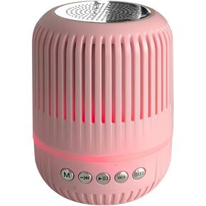 Portable Speaker, Wireless, Small, RGB-Lights, Popular Outdoor Use, Full Frequency Speaker - Pink