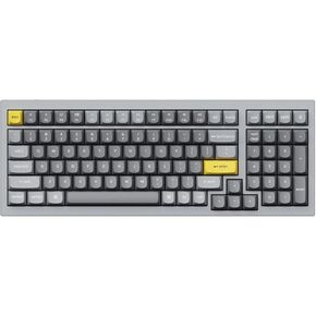 Keychron Q5 Wired Custom Mechanical Keyboard, Hot-Swappable RGB Backlight QMK/VIA Programmable Macro for Mac Windows Linux, Double-Gasket- Silver Grey, Gateron G Pro Red Switch