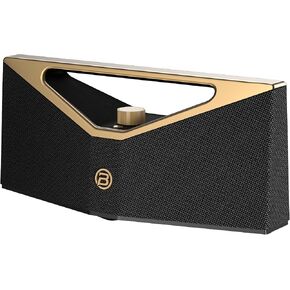 BUGANI Brief Pro Portable Bluetooth Speaker 160W, Hi-Res Audio, 12H Playtime, Loud Speaker with Subwoofer for Jazz, Outdoor Speaker for Camping, Beach, Party, Golden