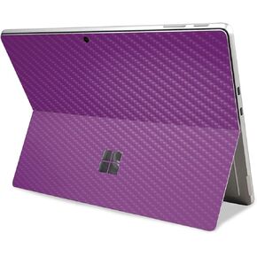 Carbon Fiber Tablet Skin Compatible with Microsoft Surface Pro 11 (2024) - Solid Purple - Premium 3M Vinyl Protective Wrap Decal Cover - Easy to Apply | Crafted in The USA by MightySkins