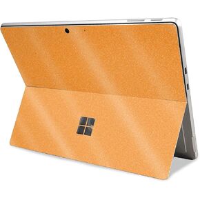 Glossy Glitter Tablet Skin Compatible with Microsoft Surface Pro 11 (2024) - Solid Orange - Premium 3M Vinyl Protective Wrap Decal Cover - Easy to Apply | Crafted in The USA by MightySkins