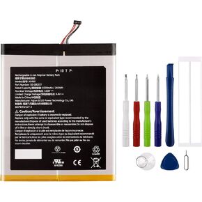 New Rechargeable Battery 58-000377(A0465) Compatible with HD 10 (11th Gen，2021) T76N2B & 10 Plus T76N2P with Tools