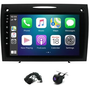 [2+32G] Android 13 Car Radio Stereo for Mercedes Benz SLK 2004-2010 Carplay and Android Auto Multimedia Player,9 Touch Screen Android Car Stereo GPS Navigation Bluetooth Head Unit WiFi + Backup Camera