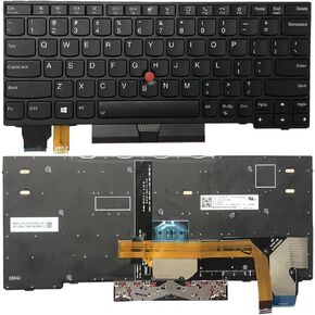 HSSDTECH Laptop US Keyboard with Backlit Replacement for Lenovo Thinkpad L13 Gen 2 Type 20VH 20VJ / L13 Yoga Gen 2 20VL 20VK 21AD 21AE/X13 Type 20UF 20UG /X13 Type 20T2 20T3, 5N20V43181 5N20V43037