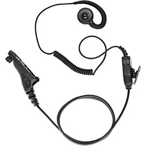 WODASEN XPR 7550e Earpiece C-Shape Swivel Walkie Talkie Headset for Motorola XPR7350e 7380e 7580e XPR7350 7380 7500 7550 7580 XPR 6550 APX 900 1000 4000 6000 7000 8000 SRX 2200 Radio Pogo Pin PTT Mic