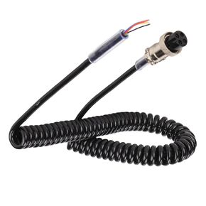 PUSOKEI Radio Microphone Cable, Replacement Female Hand Mic Cord with Prewired 4 Pin Connector for CB HAM Radio, with Professionally Designed Aviation Head Connector