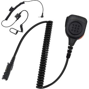 XPR 3000 3000e 3300 3300e 3500 3500e Waterproof Radio Speaker Mic Walkie Talkie Shoulder Handheld Microphone with PTT for XPR3000 XPR3000e XPR3300 XPR3300e XPR3500 XPR3500e Black (XPR-02)