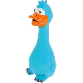 Ipetboom لعبة صراخ الدجاج المطاطية الزرقاء لعبة الكلب اللاتكس لعبة تدريب المضغ مزحة لعبة جديدة صانع ضوضاء الدجاج للكلاب المتوسطة والصغيرة in Kuwait