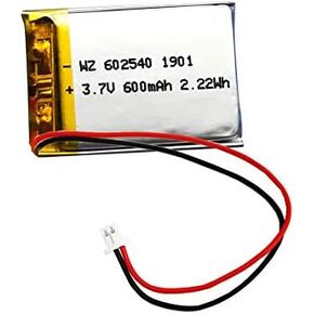 602540-600mah pet Supplies Battery Lithium Battery Polymer Battery Polymer Lithium Rechargeable Battery