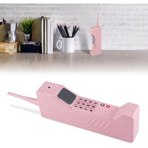 Retro Cellphone Model, Old Brick Phone Prop, 70S 80S 90S Phone Model Ornament Vintage Simulation Photographic Props for Home Stage (White)