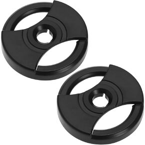 2PCS 45 RPM Turntable Adapter for 7 Inch Vinyl Record Centre-Hole Adapter Turntable Phonograph Diameter 38mm Thickness 6.8mm Center Hole Distance 7mm Black