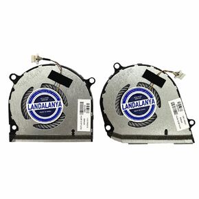 Replacement New Laptop CPU and GPU Cooling Fan for HP Envy X360 15-DS 15-DR 15M-DS 15M-DS0011DX 15-DS0013NR 15-DS0003CA 15-DS0013CA TPN-W142 TPN-W143 Series L53542-001 L53541-001 Fan