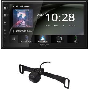 KENWOOD DMX40S Digital Car Stereo (50W x 6-Ch), Apple CarPlay & Android Auto Compatible, Bluetooth-Enabled Head Unit | Plus KENWOOD CMOS-230LP Universal Backup Camera