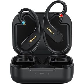 FiiO UTWS5 2025 True Wireless Bluetooth Earbuds Hook & Headphone Amp for IEMs, AK4332 DAC, Hi-Res 96kHz/24bit LDAC -MMCX/0.78 2pins Connector, 10-Band PEQ, 20H Battery Life (MMCX)