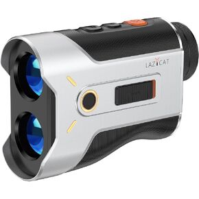 Golf Rangefinder with Slope Switch, 1200 Yards Laser Range Finder Golfing Dimmable, 7X Magnification, Flag Lock Vibration, Measure Speed, Rechargeable with Magnet