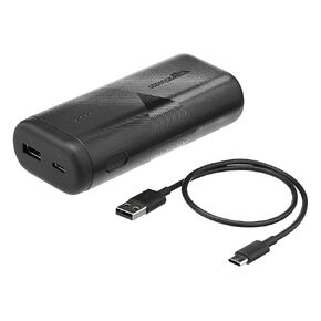 Amazon Basics Ultra-Portable Fast Charging Power Bank Battery, USB-C, 20100mAh with 18W PD and Two 12W USB-A Ports for iPhone, Samsung, iPad, and More, Black