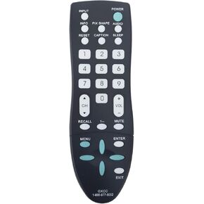 GXCC Replacement Remote Control fit for Sanyo TV DP46812 DP39842 DP26649 DP26640 DP42D23 DP19648 DP39E23 DP39E63