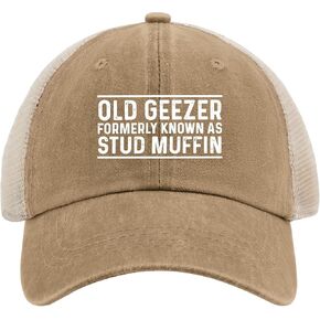 Old Geezer Formerly KNOWNS AS Stud Muffin Trucker Hat Men Trendy Mesh Baseball Cap for Summer