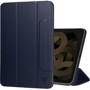 TORRO Smart Folio Compatible with iPad Mini 6 - Leather iPad Mini 6th Generation 2021 Smart Case Magnetic Cover with Auto Wake/Sleep and Stand Function (Black)