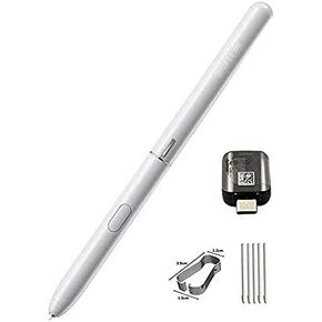 Galaxy Tab S4 Stylus Pen Replacement for Samsung Galaxy Tab S4 EJ-PT830B T835 T837 Stylus Touch S Pen with OTG - C Type Adapter & Tips/Nibs (Gray)