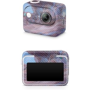 Carbon Fiber Skin Compatible with Insta360 GO 3 (2023) - Monsoon - Premium 3M Vinyl Protective Wrap Decal Cover - Easy to Apply | Crafted in The USA by MightySkins