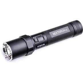 NEXTORCH P8 Rechargeable Flashlight High Lumens, 1600 Lumens LED Police Flashlight with 5 Modes & Strobe & Ceramic Glass Breaker for Daily Use, Night Duty, Dog Walking, Outdoor Adventure