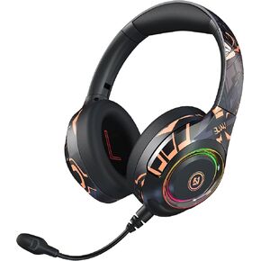 ANC Active Noise Cancelling Headphones Bluetooth 5.2, 60H Playtime, Stereo Headphones, Wireless and Wired, Shocking Bass Effect, Clear Calls, Suitable for Home Office Travel (Black)