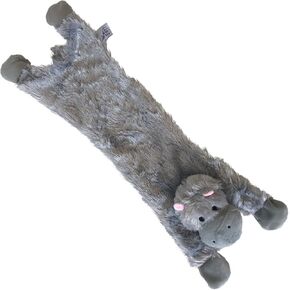 Midlee Hippo Stuffingless Dog Toy - 21"
