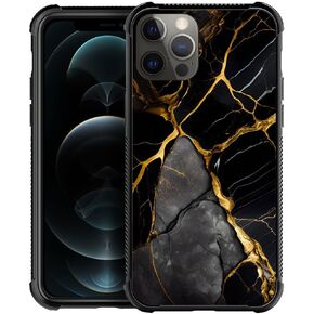 DJSOK Case Compatible with iPhone 12 Case, Wood Grain American Flag Buck Hunter Deer case for iPhone 12 Pro Cases for Men Women Fans,Anti Scratch and Shockproof Phone Protective case