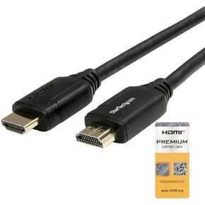 StarTech.com HDMM50CMP 1.6' / 0.5m - Premium High Speed Short HDMI 2.0 Cable with Ethernet - 4K 60Hz