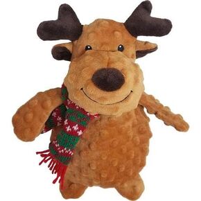Petlou Holiday Plush Pet Toys for Dogs with Squeakers and Crinkle.Petlou CHR Crinkle Dog Toys for Small and Medium Size . (10 INCH, 10" CHR Dotty Reindeer)