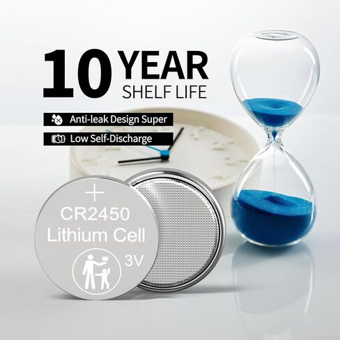 5 عبوات من بطاريات الليثيوم 3 فولت CR2016، بطاريات خلية زر 3 فولت CR 2016، بطارية 2016 عالية السعة تدوم طويلاً مع عمر افتراضي 10 سنوات...5 قطع in Kuwait