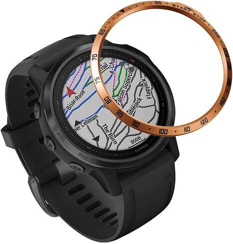 REYDA Stainless Steel Watch Bezel, Compatible with Garmin Fenix 6S/6S Pro, Metal Watch Accessory, Scratch Resistant Protection, 1.2 inches, RYD00248 in Kuwait