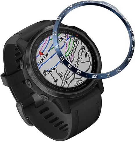 REYDA Stainless Steel Watch Bezel, Compatible with Garmin Fenix 6S/6S Pro, Metal Watch Accessory, Scratch Resistant Protection, 1.2 inches, RYD00248 in Kuwait