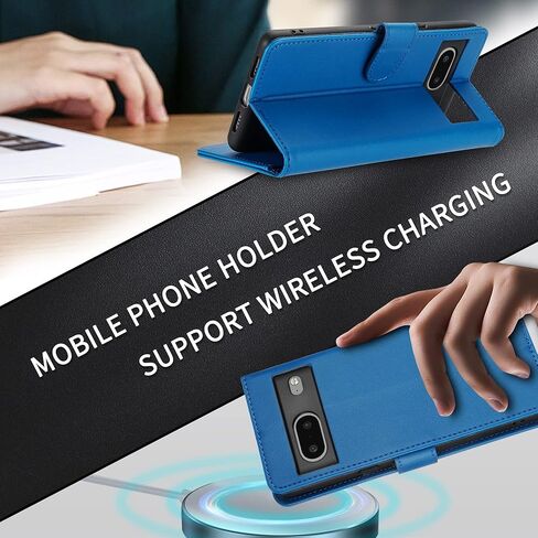 Compatible with Google Pixel 7 Pro Wallet Case with Card Slots Stand Magnetic Closure Protective Flip Leather Phone Cover for Google Pixel 7 Pro Case Wallet(6.7 inch-Black) in Kuwait